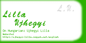 lilla ujhegyi business card